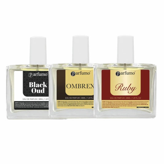 Parfumo Oud & Night Trio, 3 x 50ml perfumes
