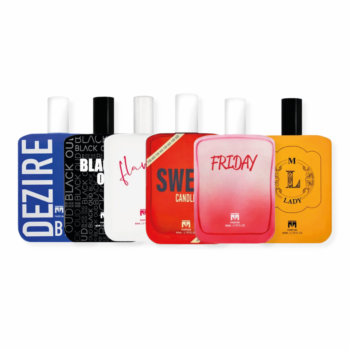 M-Scents wholesale pack, 5 x 80ml perfumes