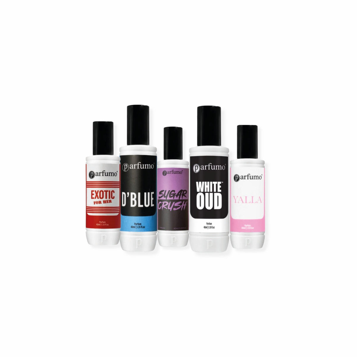 Parfumo wholesale pack, 5 x 40ml perfumes