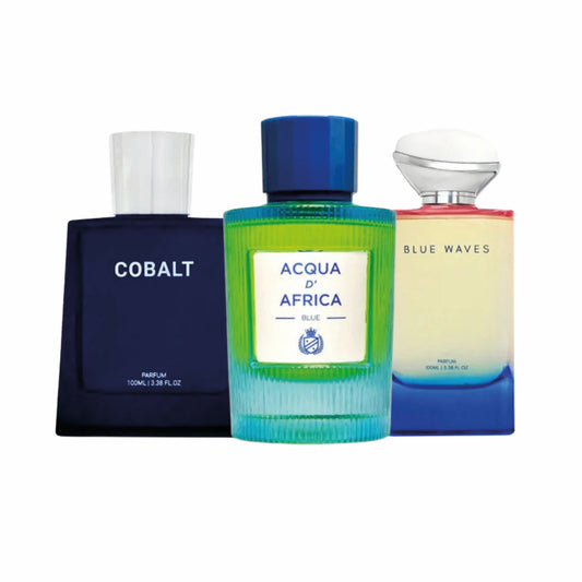 Paris 2 Dubai Fresh Blue Trio, 3 x 100ml perfumes