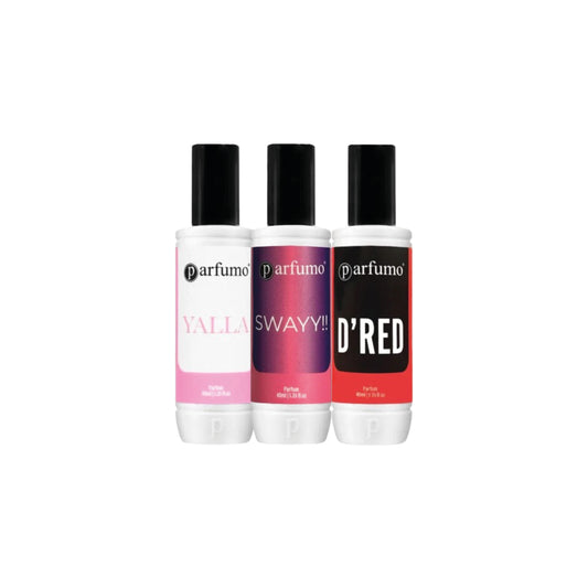 Parfumo Sweet & Floral Trio, 3 x 40ml perfumes