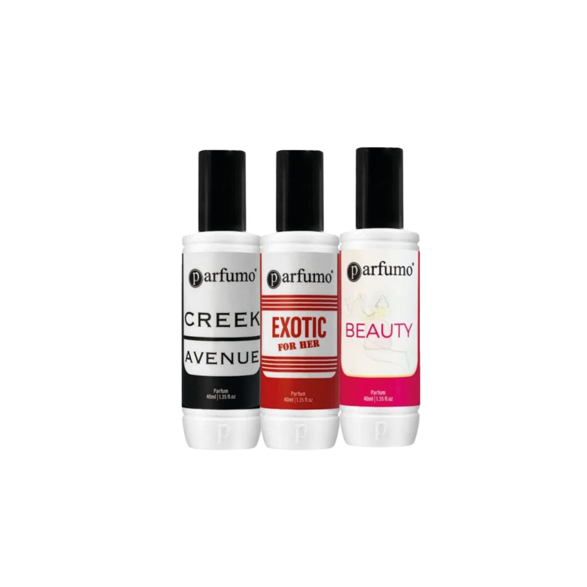 Parfumo Fresh & Clean Trio, 3 x 40ml perfumes